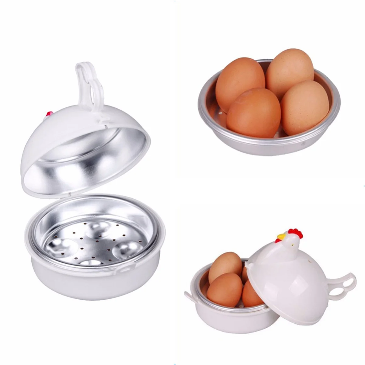 

Egg Cooker Boiler Poacher Steamer Chicken Microwave Shape Poached Kitchen Scrambled Utensil Electric Eggs Steamedhard Boiled