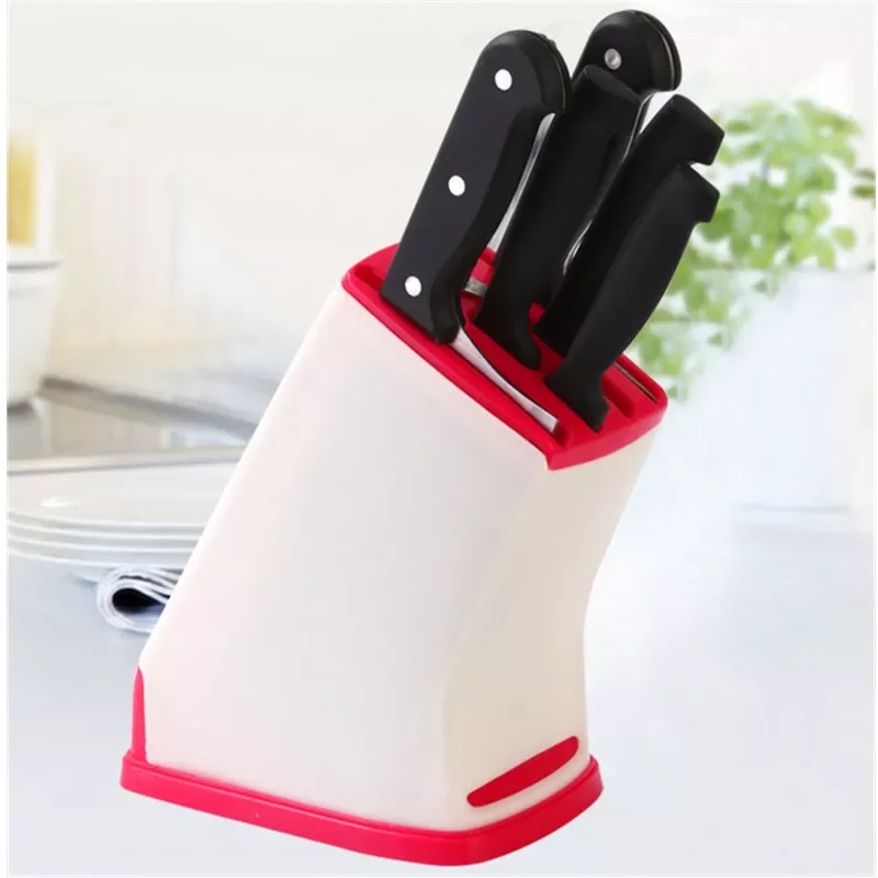 

Kitchen Knife Storage Rack Creative Supplies Durable Knife Holder Multifunctional Drainage Cutlery Rack