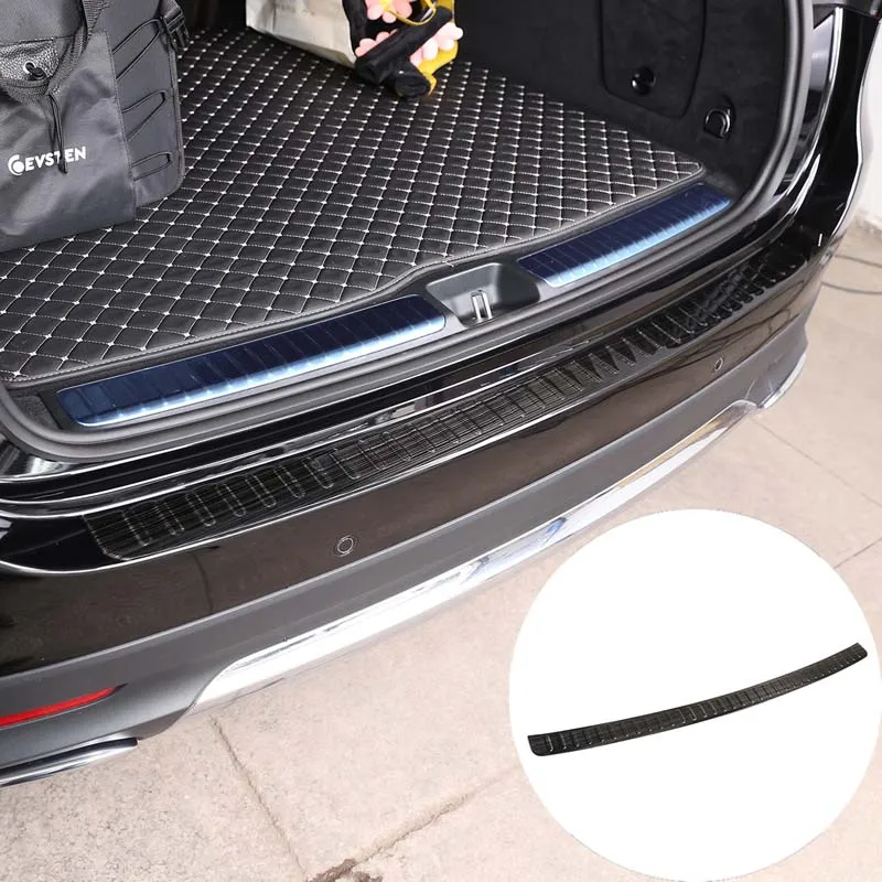 

For Mercedes Benz GLE GLS Class W167 X167 2020 Stainless Steel Rear Outside Bumper Guards Protective Cover Trim Car Accessories
