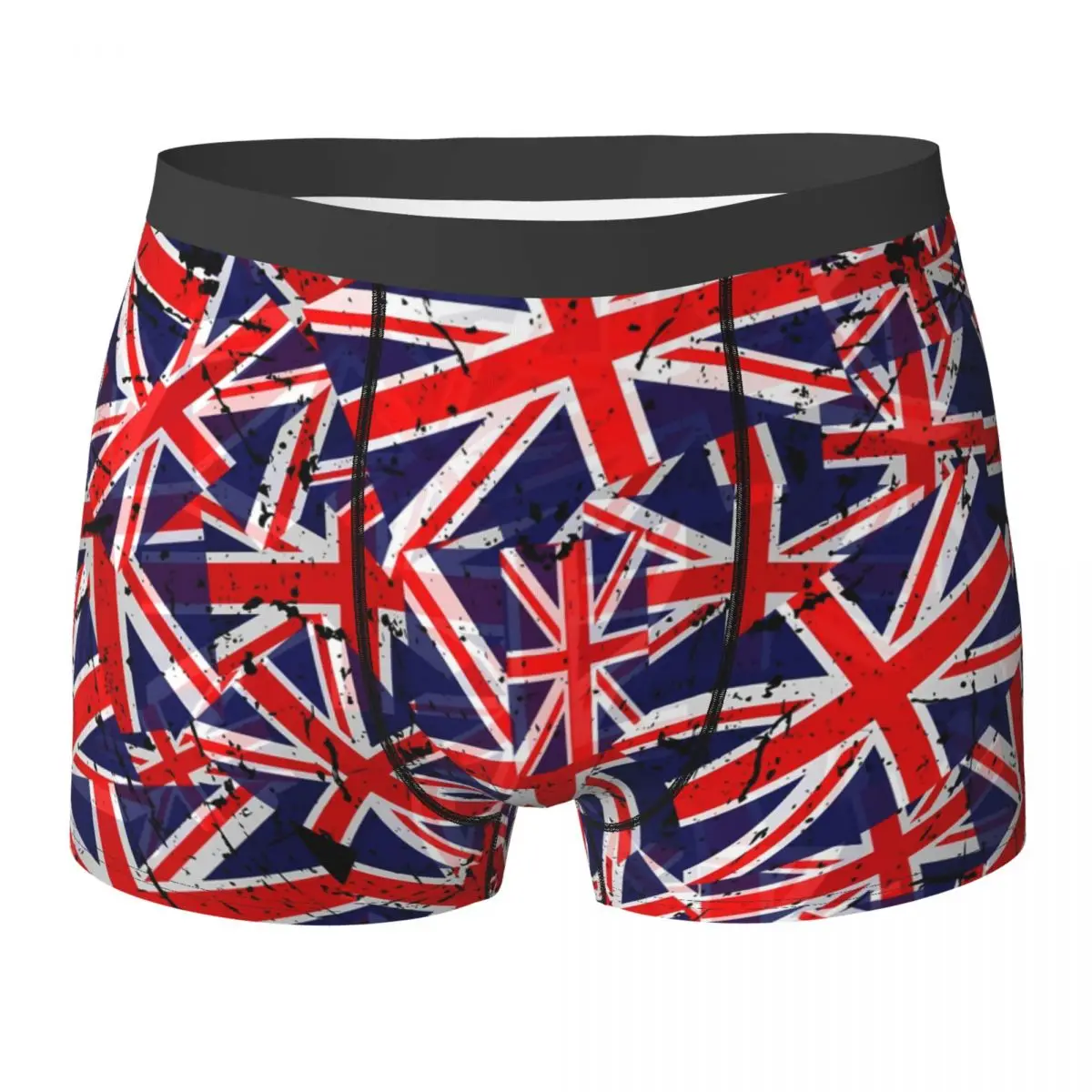 

Нижнее белье с британским флагом, высококачественные шорты-боксеры с объемным мешочком и флагом Союза, дышащие мужские трусы большого размера