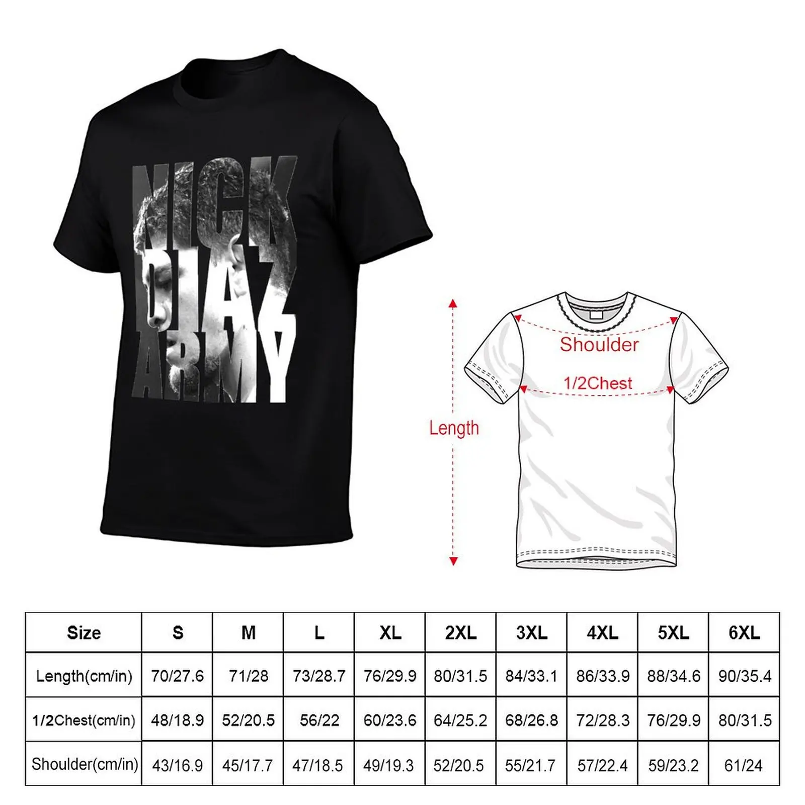 Фото Nick-Diaz-Army-Classic-футболка, мужские хлопковые забавные футболки с принтами, футболка №2