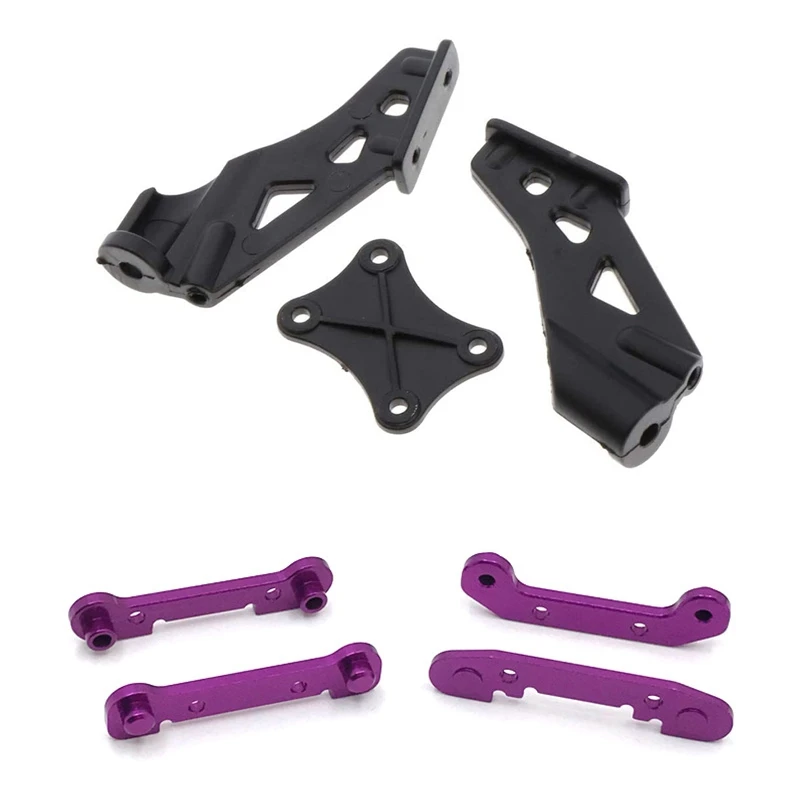 

1258 Tail Fixed Parts Tail Wing Firmware Fittings Set For Wltoys 144001 & Front & Rear Swing Arm Reinforcement Kit