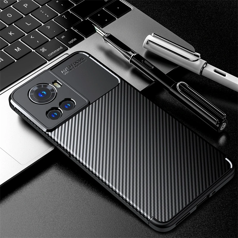 One Plus Ace Case Matte Carbon Fiber Soft Phone Cover For OnePlus Ace One More 10R 5G Silicone Bumper Camera Shockproof Fundas