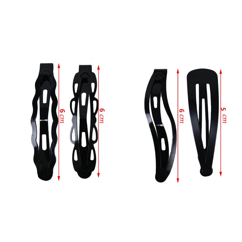 

2022 NEW Portable Black Snap Hair Clips Women Girls Hairpins Barrettes Hairgrips Child Headwear Hair Styling Tools Accessories