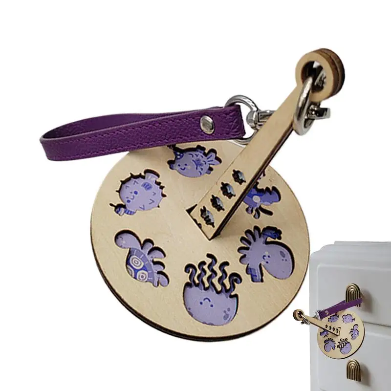 Держатель для вязания крючком из пряжи с кожаным ремешком