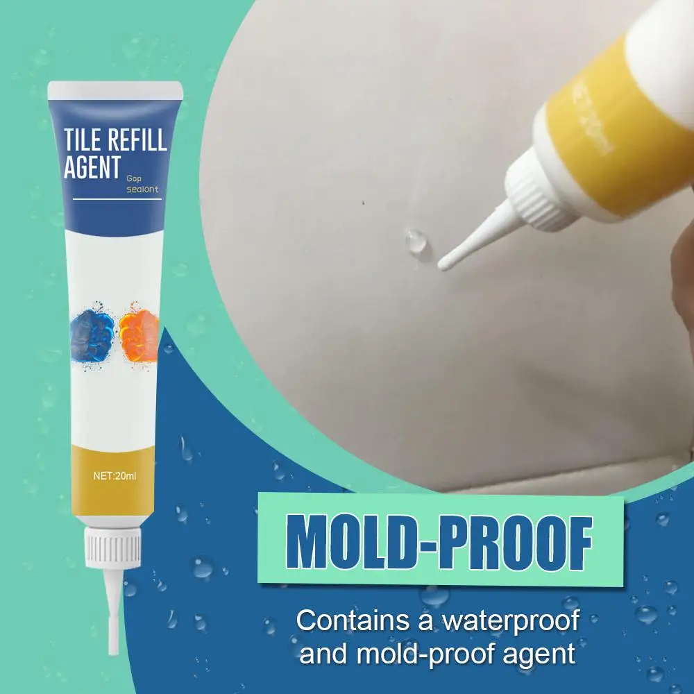 

Professional Tile Gap Repair Cream Agent White Tile Refill Grout Pen Mouldproof Filling Agents Wall Porcelain Bathroom Cleaner