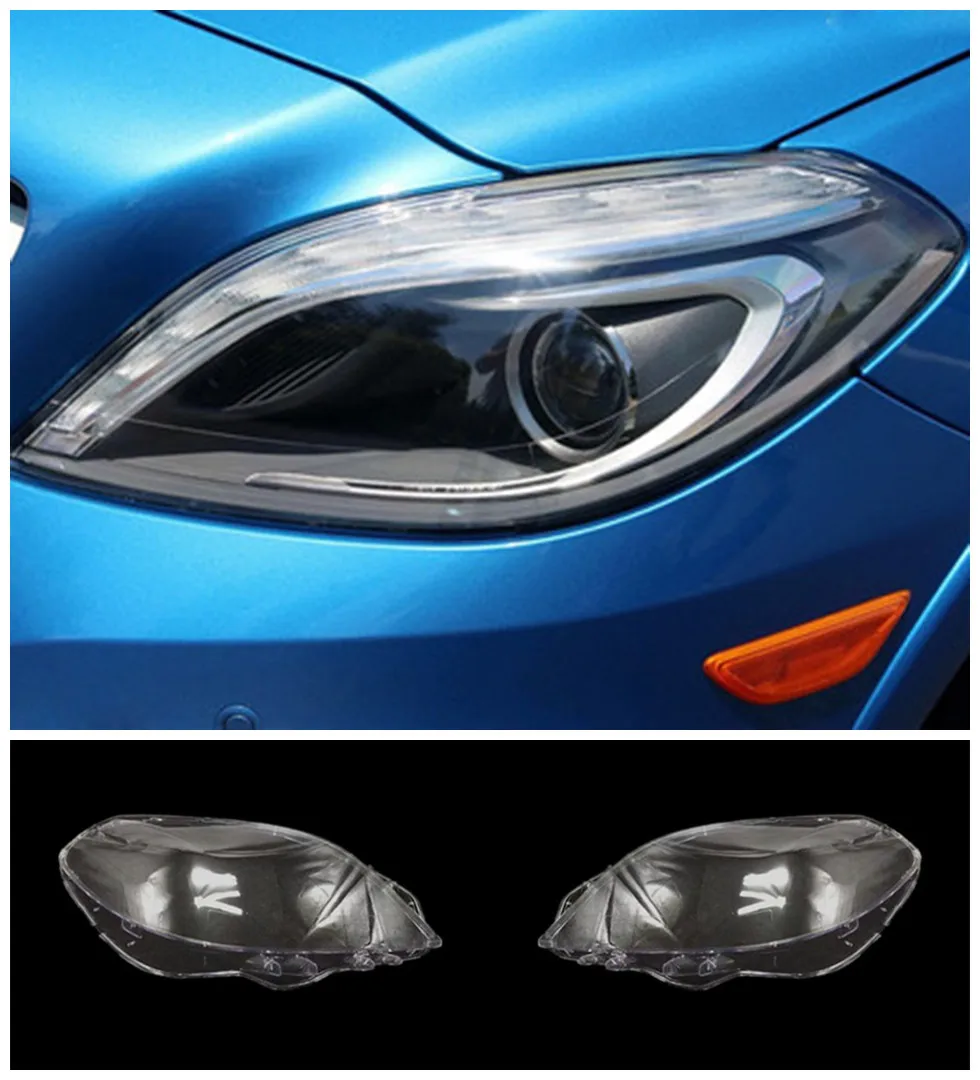 

Прозрачная маска для автомобильных фар, подходит для Mercedes-Benz B-class W246 B180 B200 2012 ~ 2015