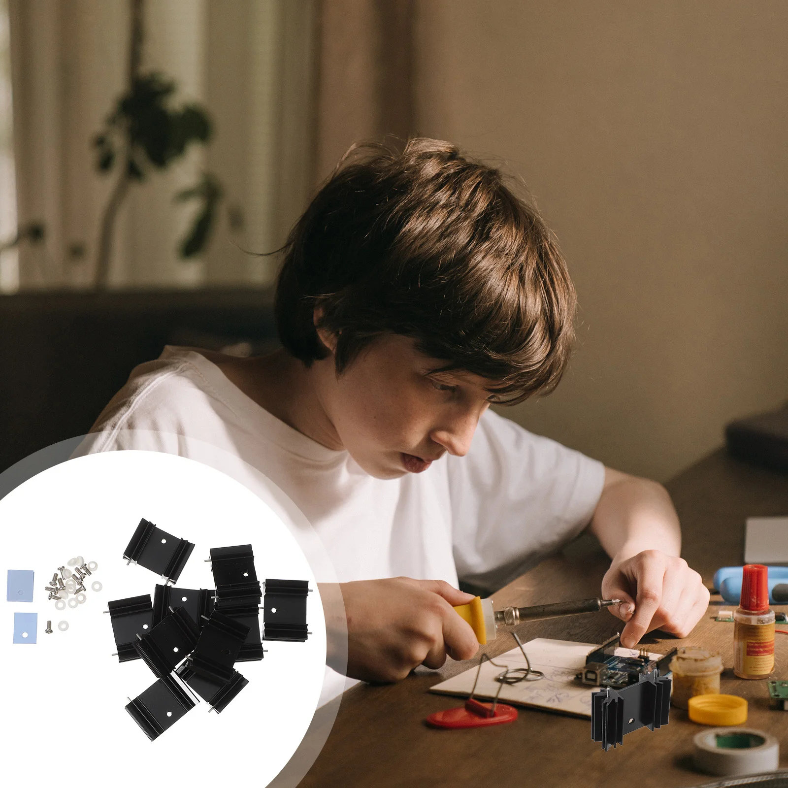 

Алюминиевый электронный радиатор для охлаждения транзисторов 40 шт. TO-220