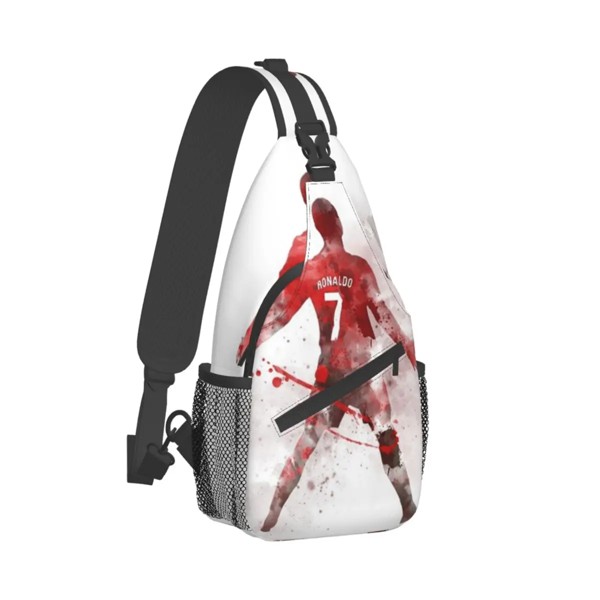 

Слинг-сумка Cr7 с принтом Криштиану Роналду, нагрудной кросс-боди, дорожный походный рюкзак для книг