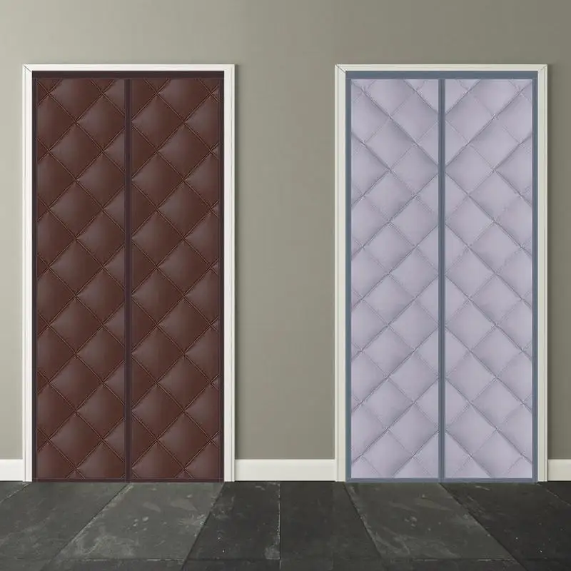 

Magnetic Insulated Door Curtain Thermal Protection Door Screen Shade Waterproof Door Cover For Winter With Sticker Buckle