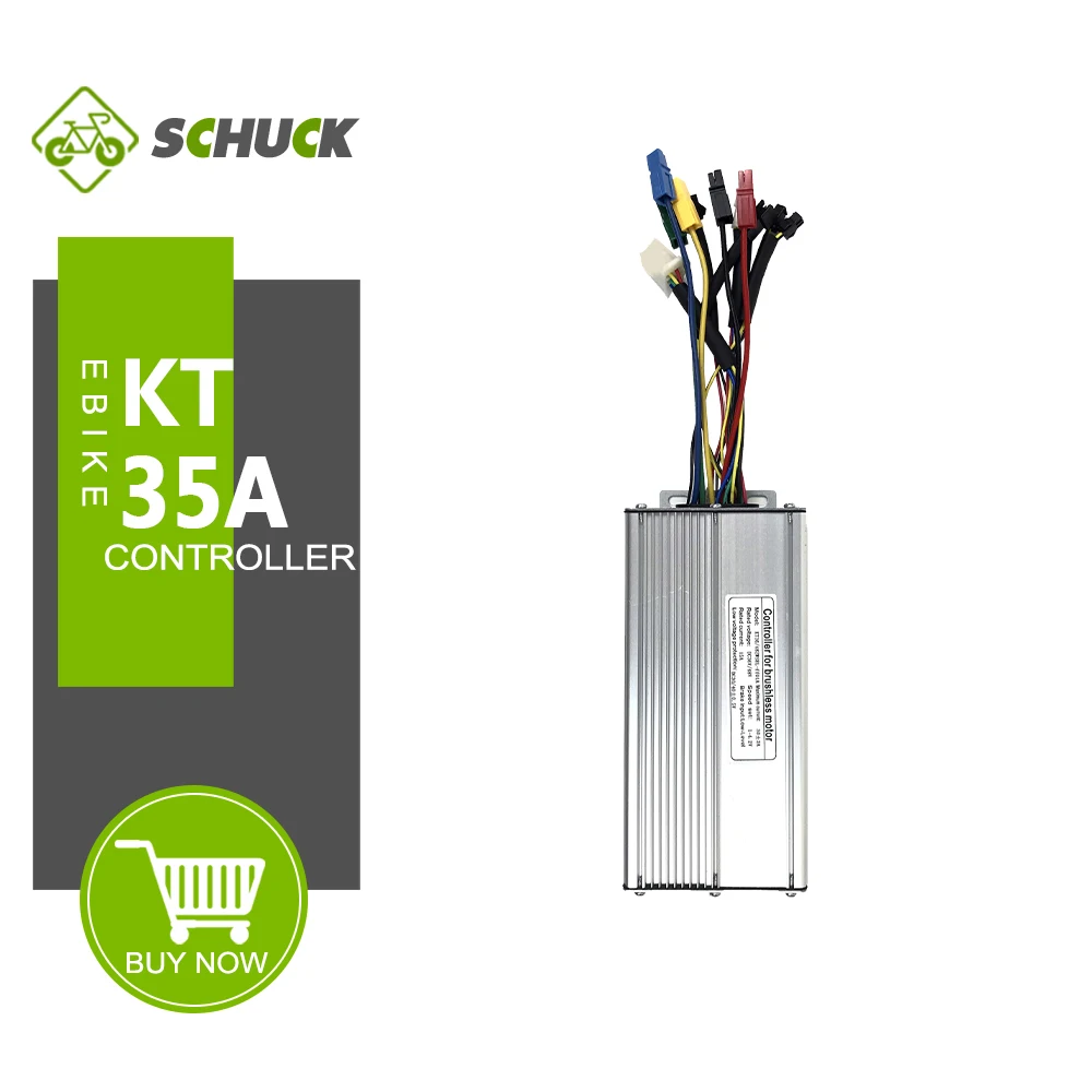 

Electric Bicycle KunTeng-35A Controller Without Light 12 Mosfets For 36V/48V 1500W With KT LCD3/LCD5/LCD8H Brand SM Plug