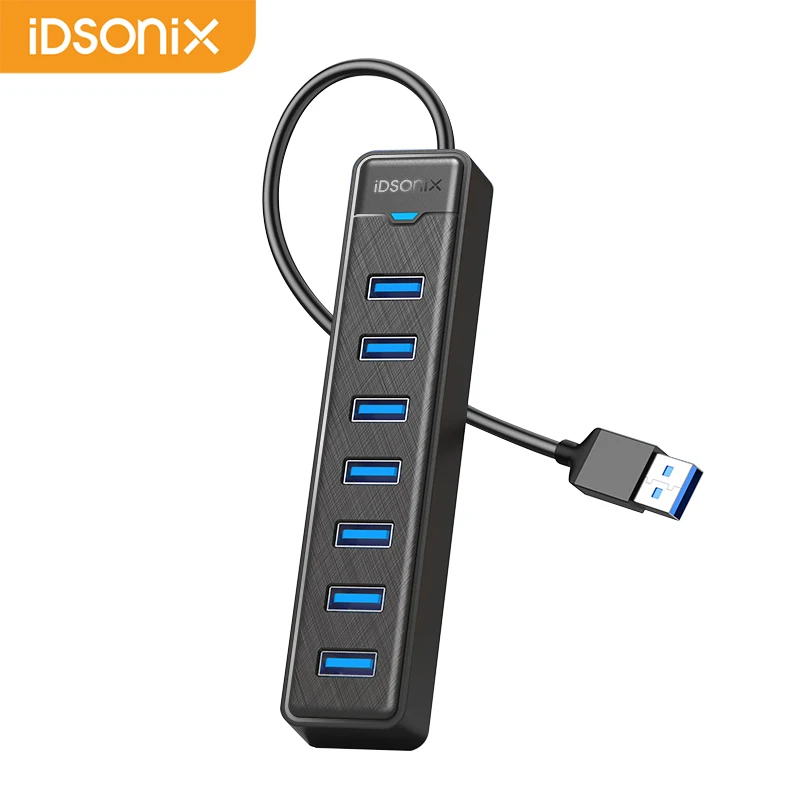 

99% OFF [IDSON3] Адаптер-концентратор iDsonix USB 3,0, док-станция с 4 портами типа C, 7-портовый концентратор, адаптер 5 Гбит/с, высокоскоростной для Macbook Mac OS