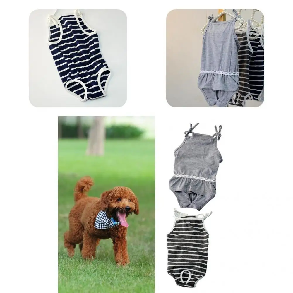 

Sleeveless Cozy Puppy Menstrual Pet Diaper Pants Anti-wrinkling Pet Sanitary Pants Keep Tidy for Home