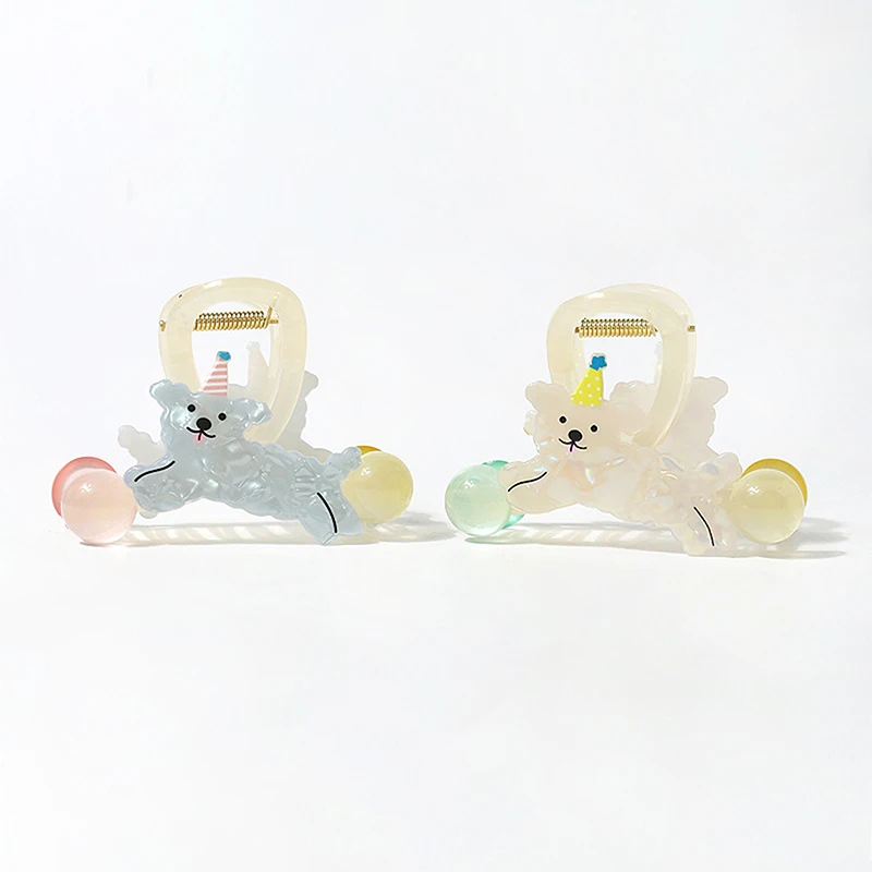 Симпатичный красочный Летающий щенок хвост заколка для волос собака задняя