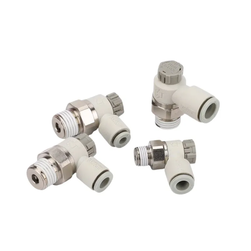 коленчатые фитинги AS1201F Клапан регулирования потока регулятора скорости Газовый