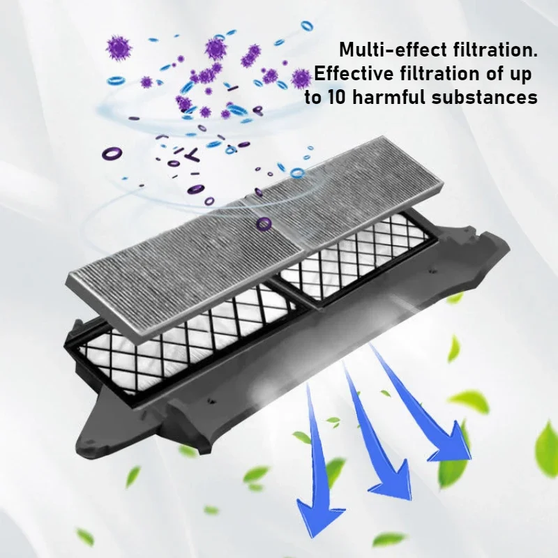 For Tesla Model Y Built-in Air Conditioning Filter Replacement Extraposition HEPA Efficiency Activated Carbon Accessories