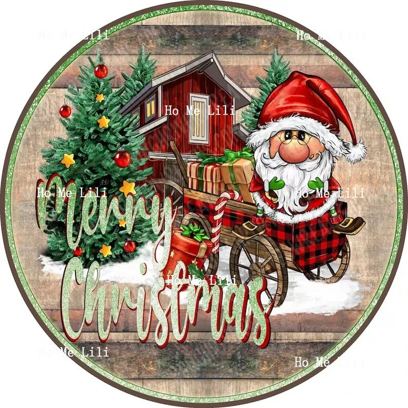 Леденцы праздник гном Рождество Зима Роза снеговик старый круглый металлический