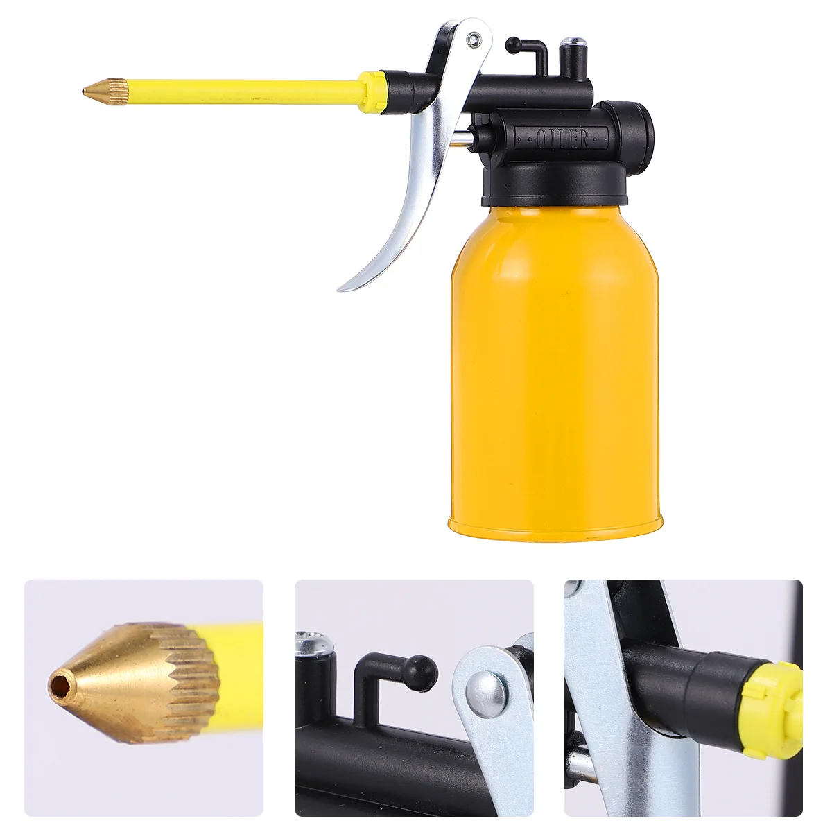 

2 Pcs Flex Tools Potable Oil Filling Pot High Pressure Oil Squirt Squeeze Trigger Oil Pot Thumb Pump Oil Oiler