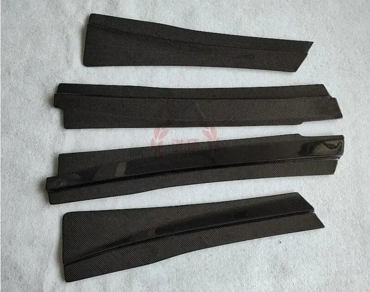 Для Mclaren MP4-12C 650S 2011-2018 Revoz Style 4 шт. боковые юбки из настоящего углеродного волокна