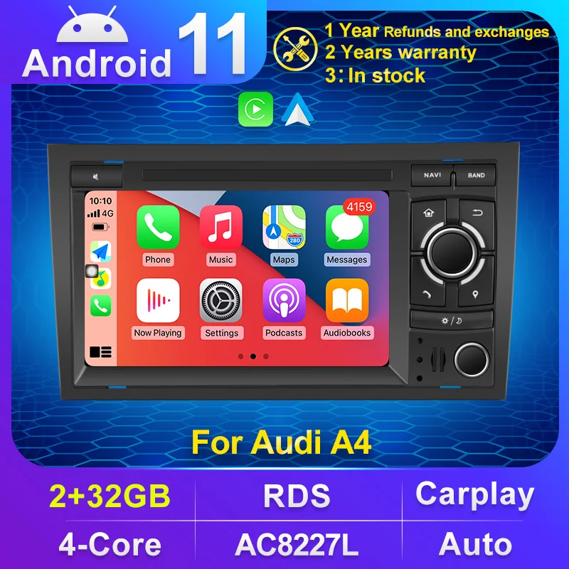 Carplay 7&quot Android Автомобильное радио GPS Навигация для Audi A4 B9 B8 B7 B6 S4 RS4 SEAT Exeo