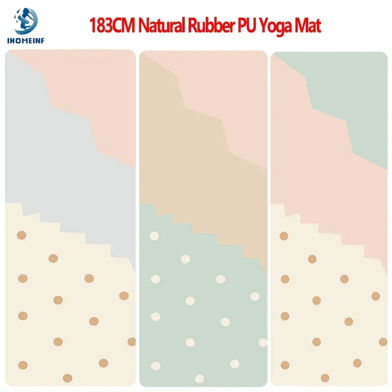 Нескользящий спортивный коврик для упражнений 5 мм начинающих йоги из