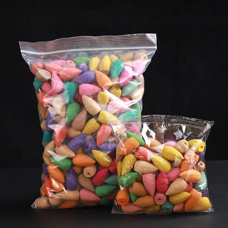 

Backflow Incense Cones Pack of 30/60/100 pcs Mixed Flavor Natural Incense Floral Lavender Sandalwood Aloes and more