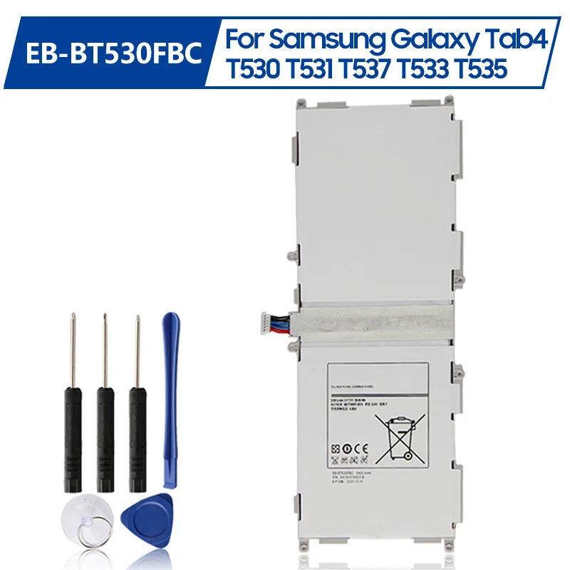 Запасная аккумуляторная батарея для планшета телефона Samsung GALAXY Tab4 Tab 4 Φ T531 T535 T537 T533 T535 6800 мАч