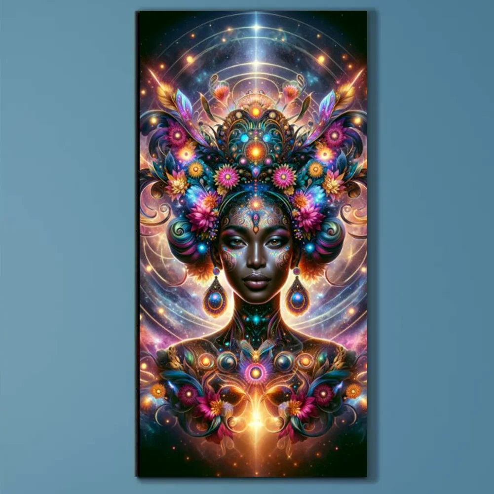 Космическая африканская королева сделай сам полная алмазная живопись большой