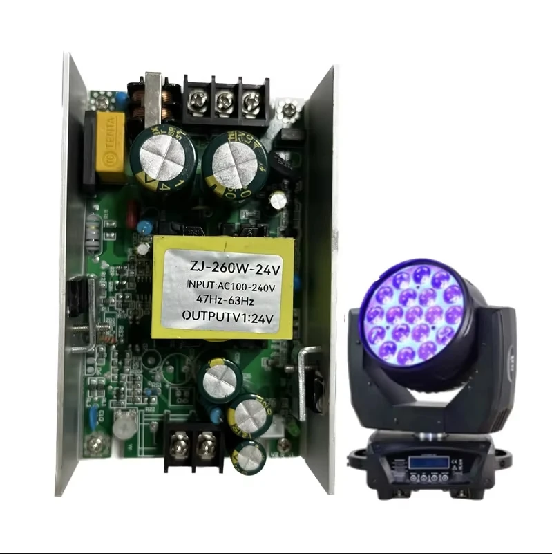 ZJ-260W-24V 19x12w 19x15w RGBW Wash/Zoom Плата источника питания светодиодов