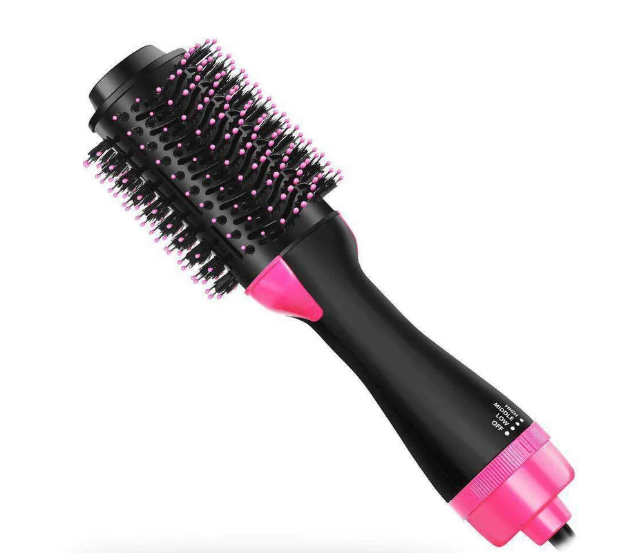 

1000W Hair Dryer Hot Air Brush Styler and Volumizer Hair Straightener Curler Comb Roller One Step Electric Ion Blow Dryer Brush
