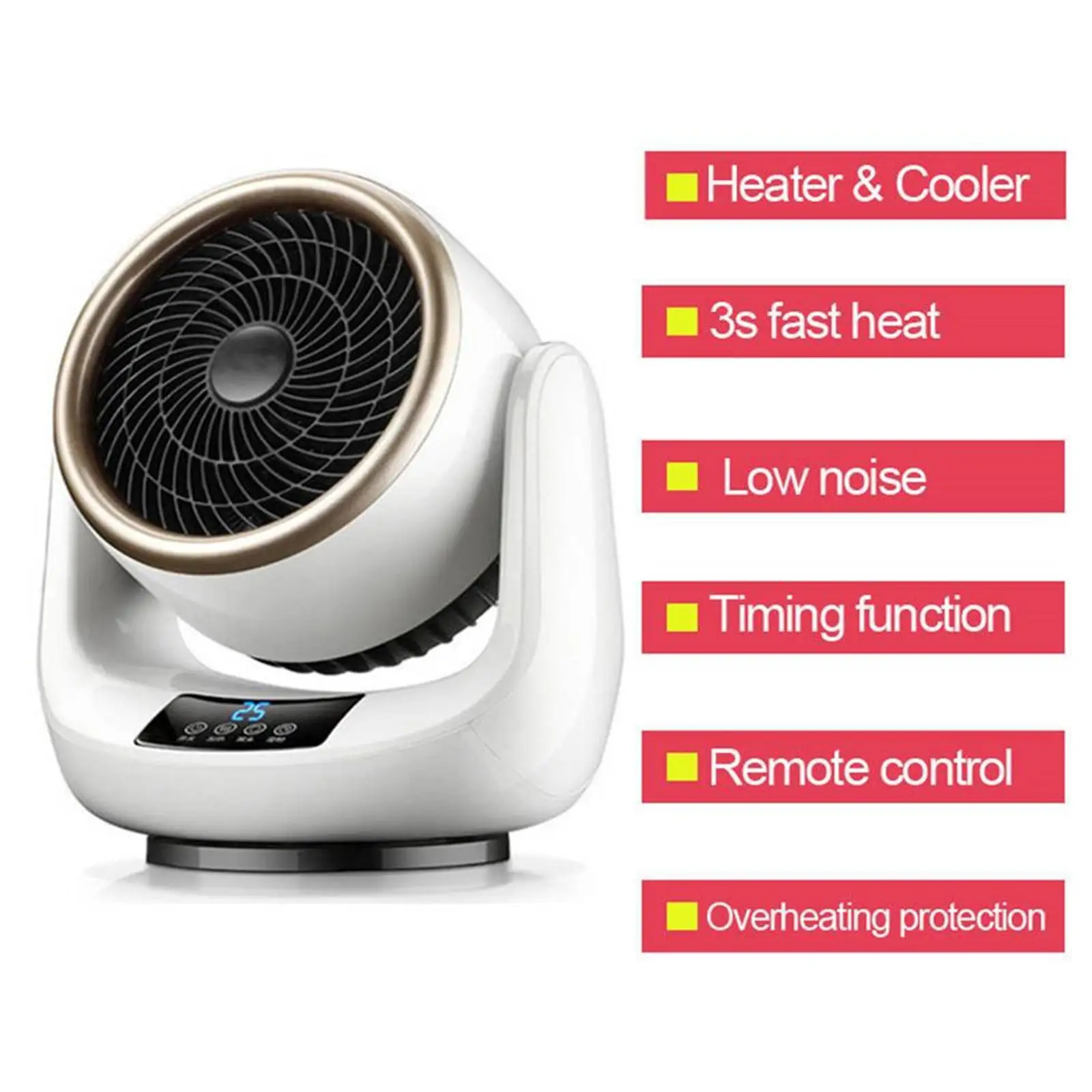

Electric Fan Heater Household Portable Mini Hand Warmer Heating Warmer For Room Office Foot Bed Warm Fan Heater 1500W 110-220V