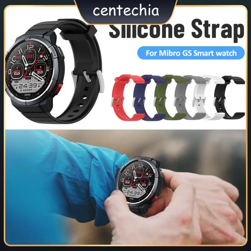 

For Mibro Gs Smart Watch Strap Comfortable White Replacement Bracelet For Mibro Gs Sweatproof Elegant Smart Watch Watchband