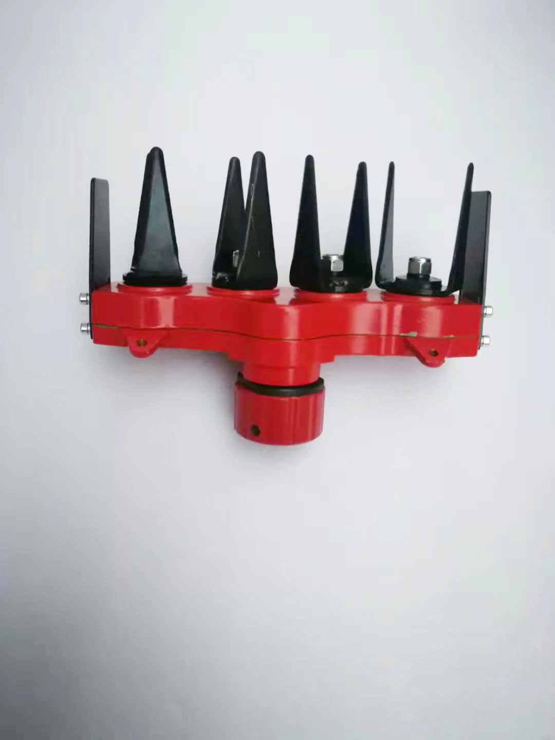 Unverisal Aluminum Alloy Case Brush Cutter Tiller Cultivator All Metal Soil Mixing Attachment Hole 4Tooth Blade enlarge