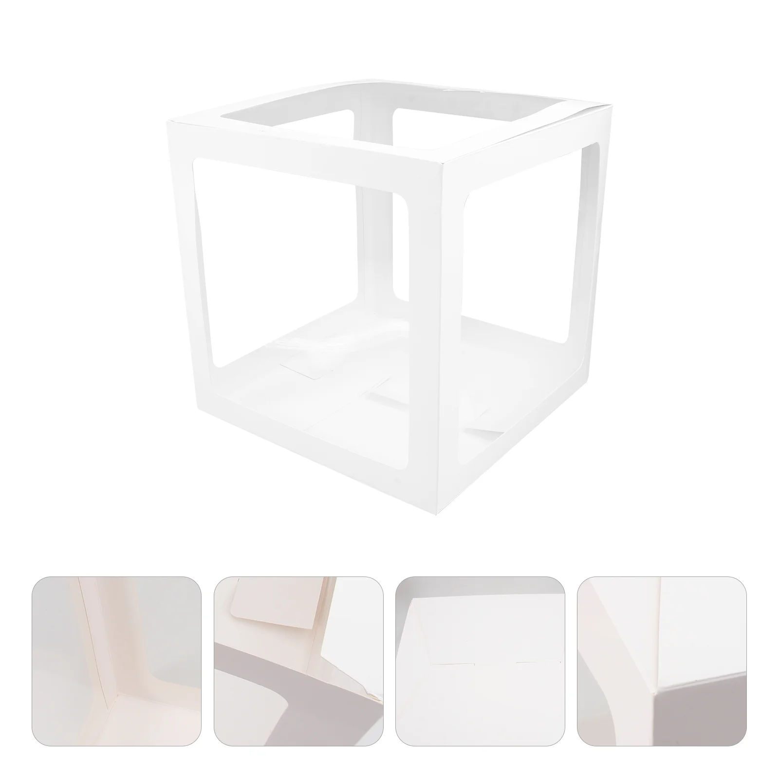 

Transparent Balloon Boxes Christmas Party Boxes Winter Party Decor Christmas Block Letters Balloon Weight Boxes