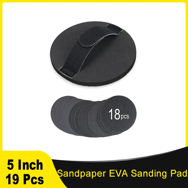 

Наждачная бумага с крючком-петлей, 5 дюймов, 19 шт.