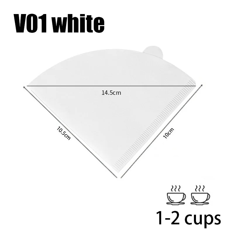 

100 шт. одноразовые бумажные фильтры для кофе easy time