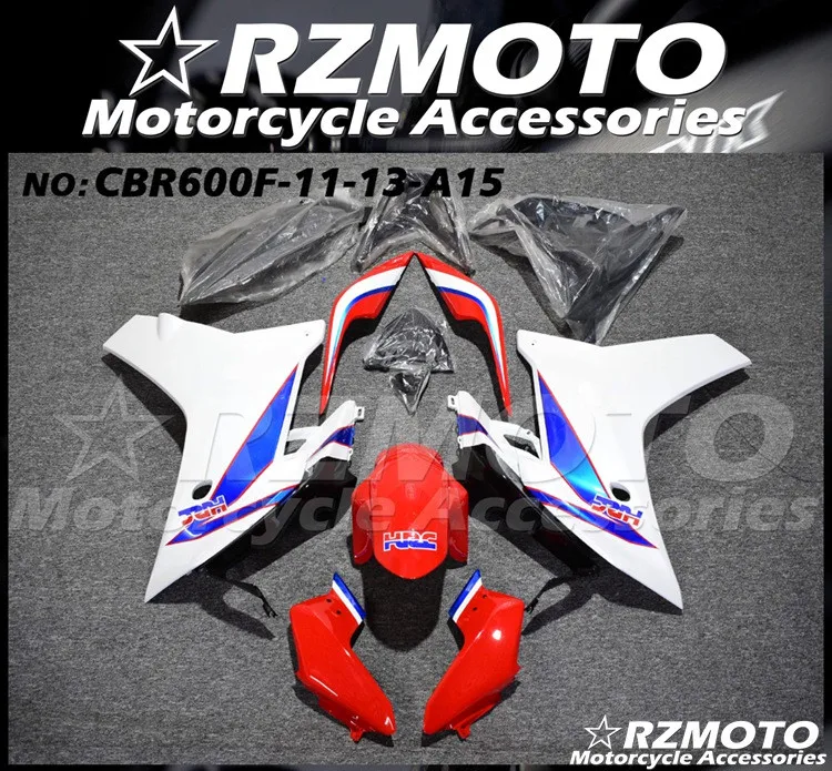 

Комплект обтекателей из АБС-пластика для мотоцикла, подходит для HONDA CBR600F 2011 2012 2013 11 12 13, кузов красного, синего цвета HRC, 4 подарка