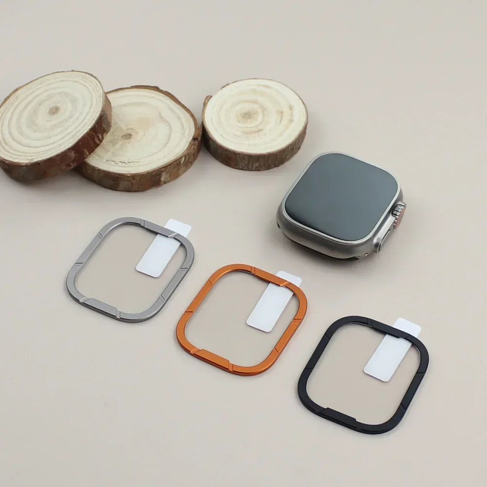 Защитная пленка из закаленного стекла для Apple Watch Ultra2 49 мм металлическая рамка iWatch