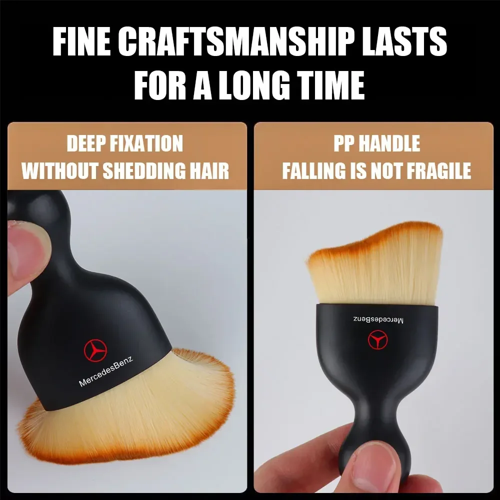 Средство для удаления пыли на приборной панели салона автомобиля мягкая щетка