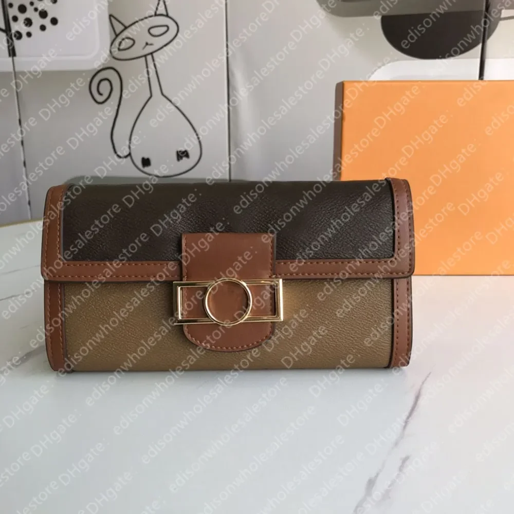 

Designers Woman Wallet Metal Hasp Coin Purse Leather With Box Card Holders Clutch Bags Women S