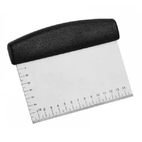 professional rectangular scratula 16x11cm black handle