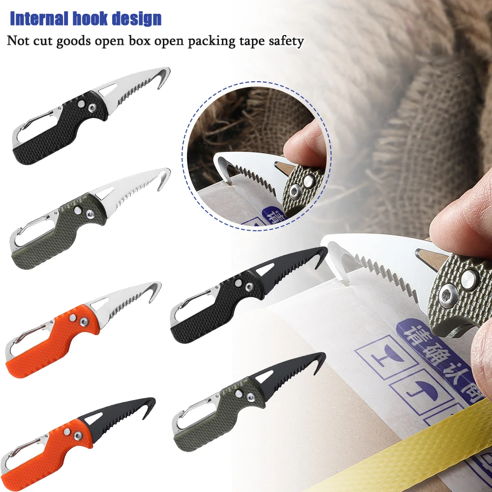 

Knife Multifunction Express Stainless Open Express Parcel Strap Cutter Emergency Survival Tool Carry-on Unpacking Box Opener