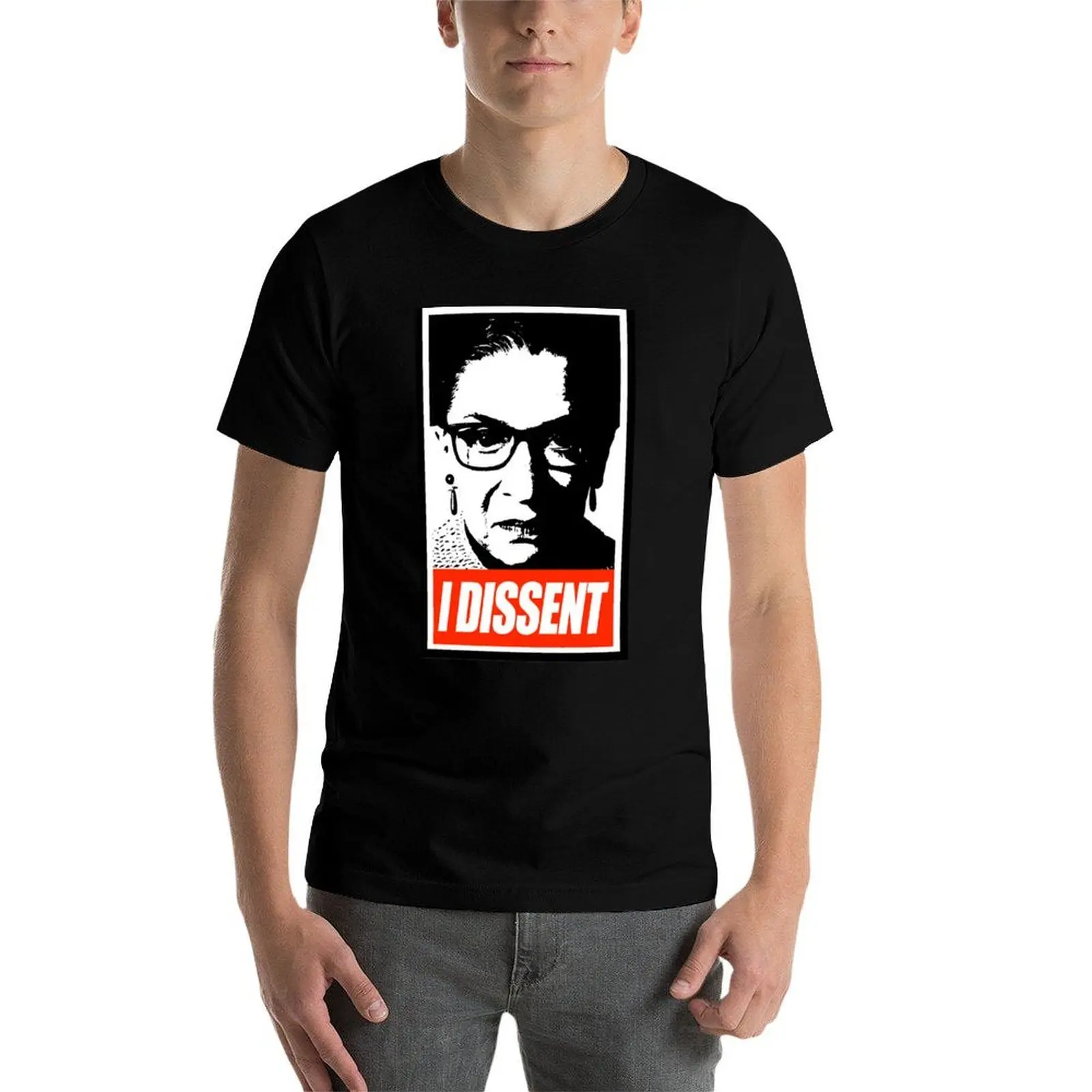 Фото Футболка RBG - I Dissent, свободного кроя, больших размеров №4