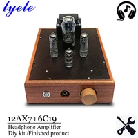 lyele audio 12ax76c19 headphone amplifier vacuum tube amplifier diy kit finished product hifi preamplifier no noise tube amp