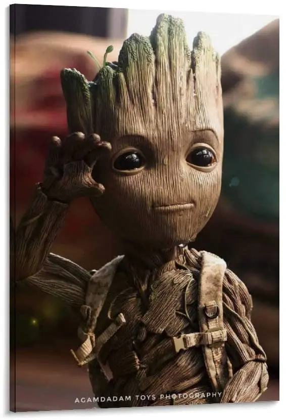 Малыш Грут мультфильм персонаж холст художественный плакат и настенный принт