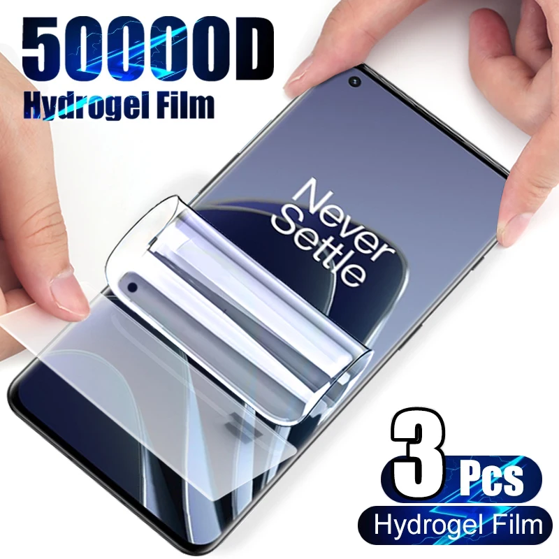 3Pcs Full Cover Hydrogel Film For OnePlus 11 10 Pro 10T 9 9RT 9R 8T 7T 6T Ace Screen Protector Nord Nord2 CE 2T |