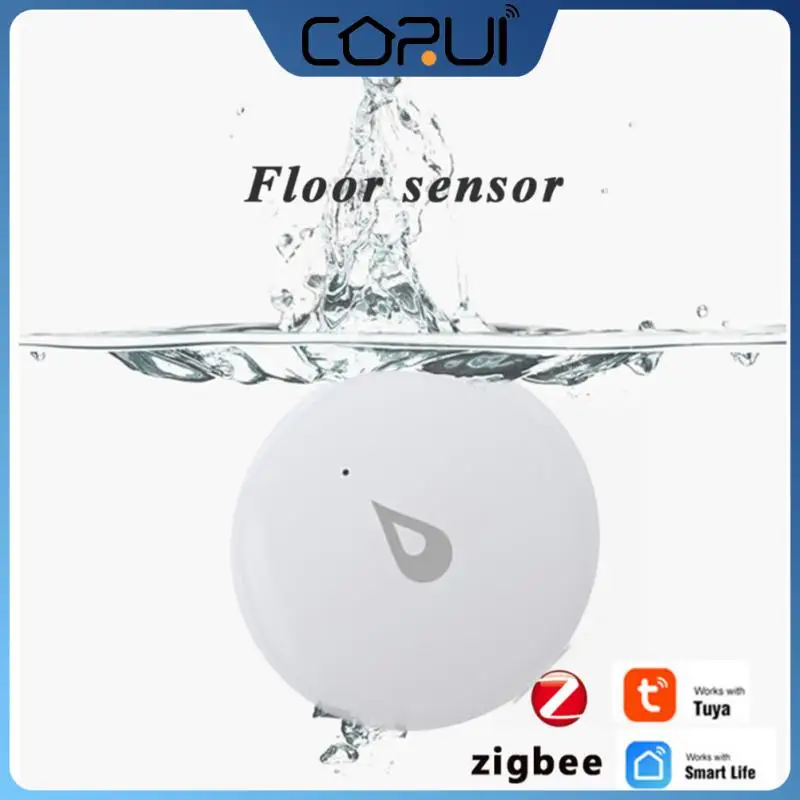 

CORUI Tuya ZigBee 3.0 Water Leakage Alarm Detector Sensor Wireless Smart Life Leak Monitoring Automation Work With Alexa Google