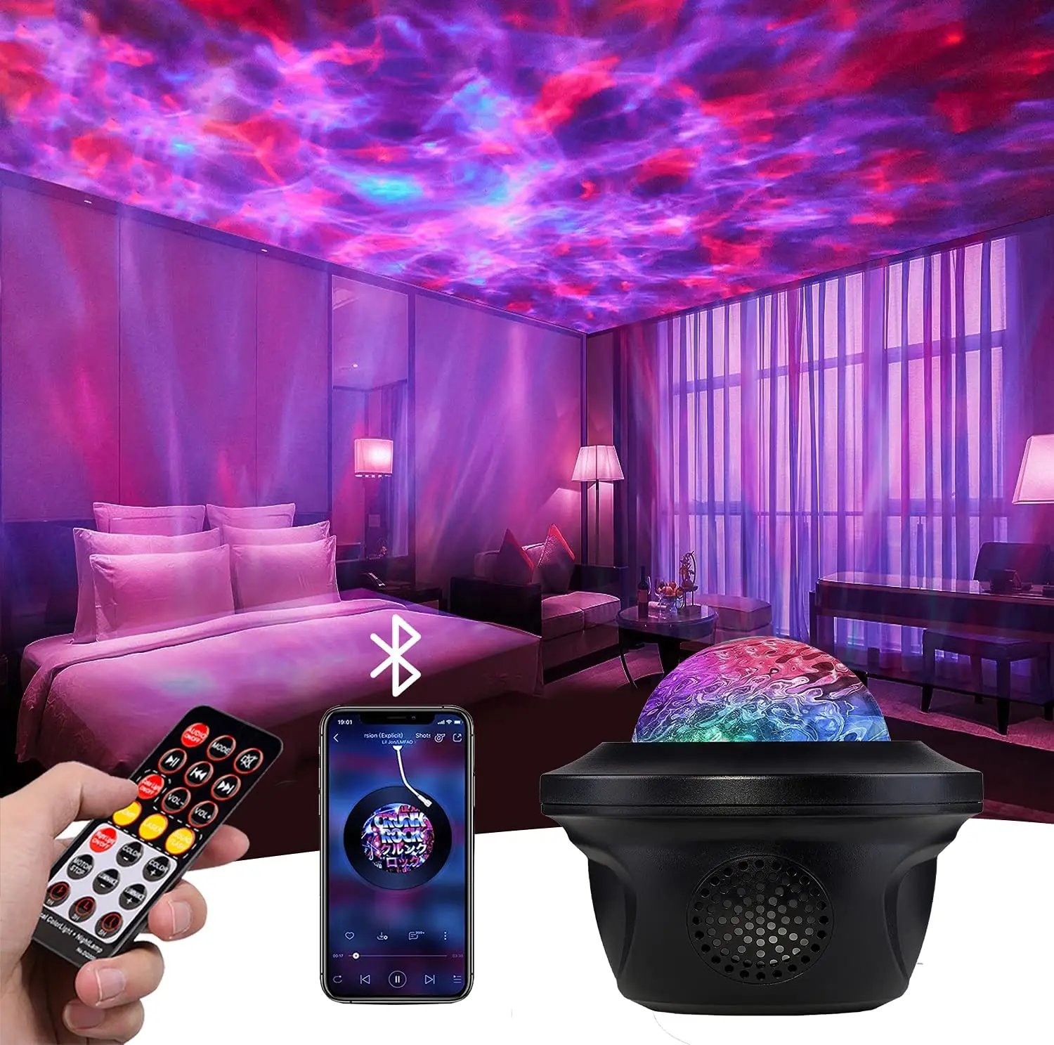 14 Color LED Star Galaxy Starry Sky Projector Night Light For TV Backlight Hoom Bedroom Decoration Kids Child Gift Nightlight