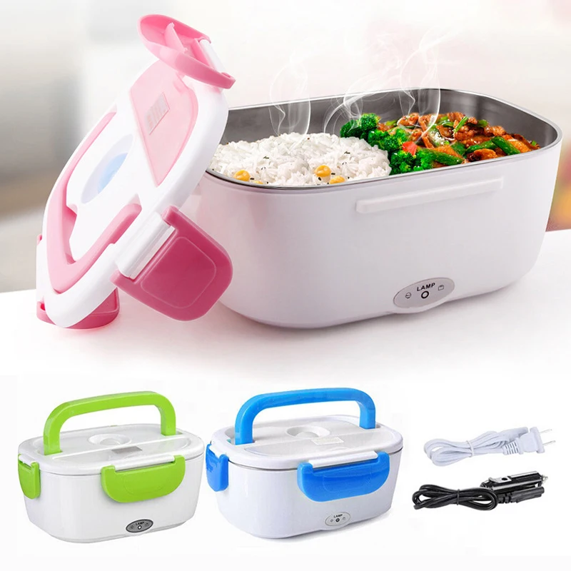

Amazon Portable Food Warmer Tiffin Self Heating Lunchbox / Electric Lunch Box Stainless Steel