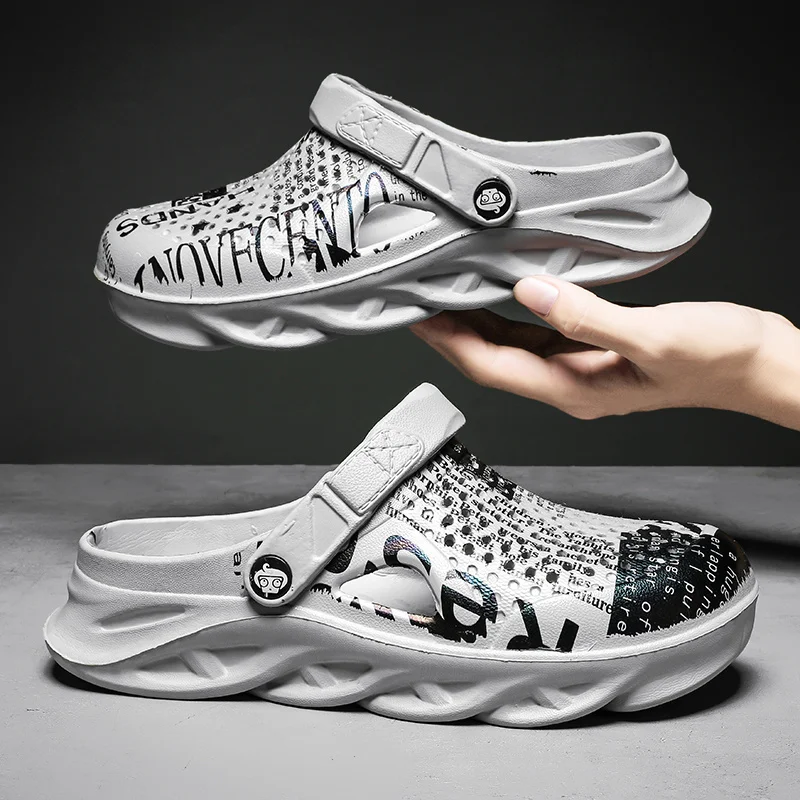 

Outdoor Wading Sandals Soft Beach Antiskid Sports Light Men's Slippers 2022 Summer Chef Shoes for Men Men's Slippers Platform